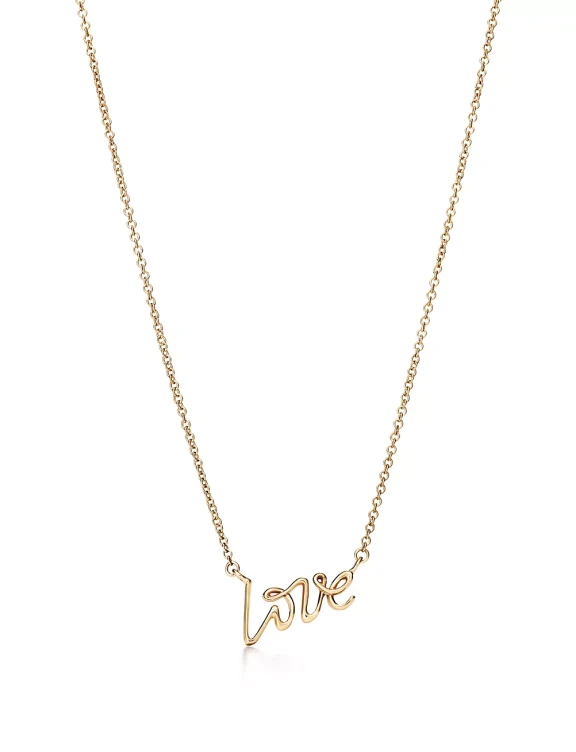گردنبند طرح love